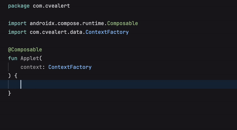 GIF of Fleet being used to autocomplete while coding